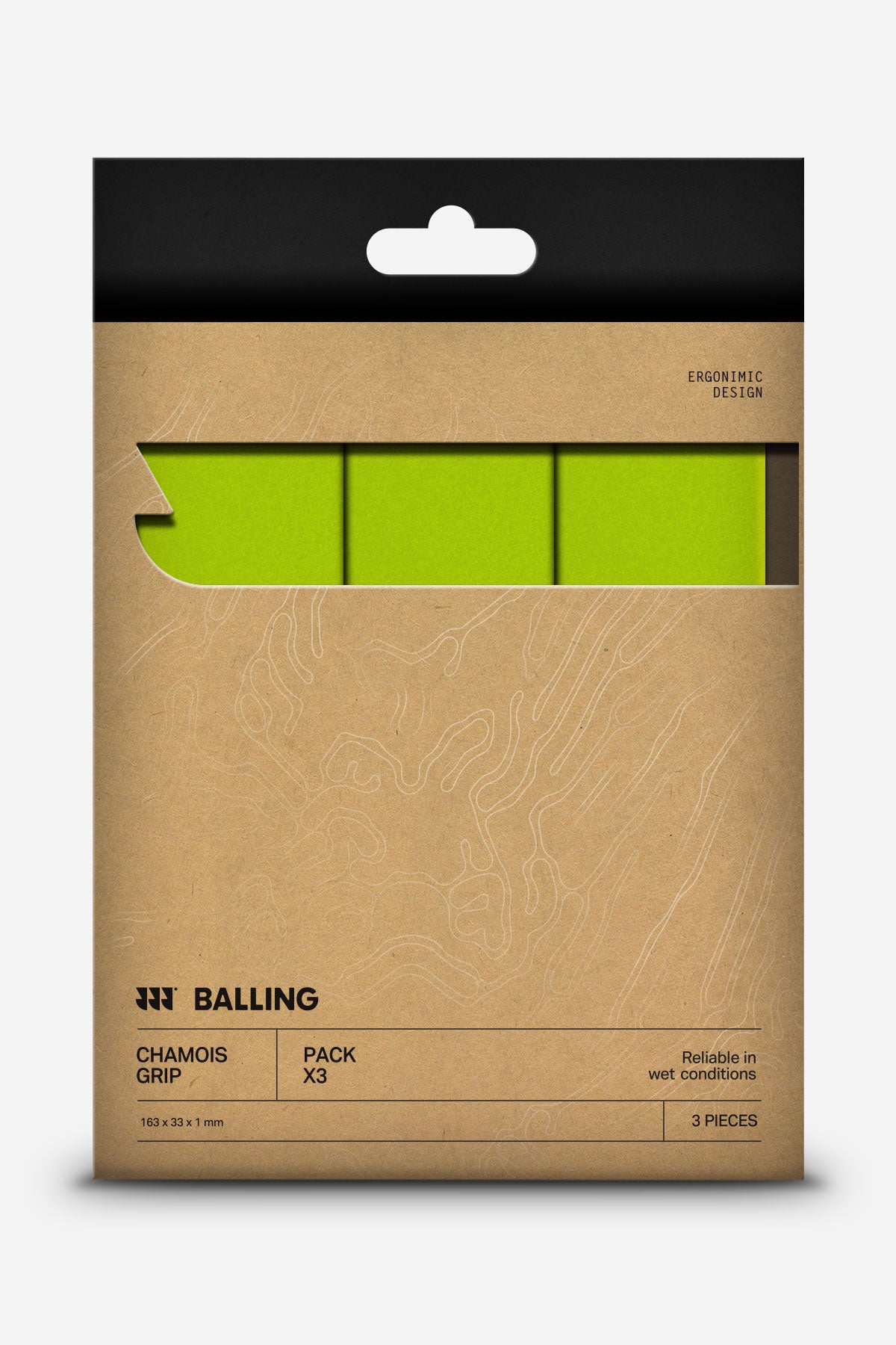 Chamois Grip Green Pack x3