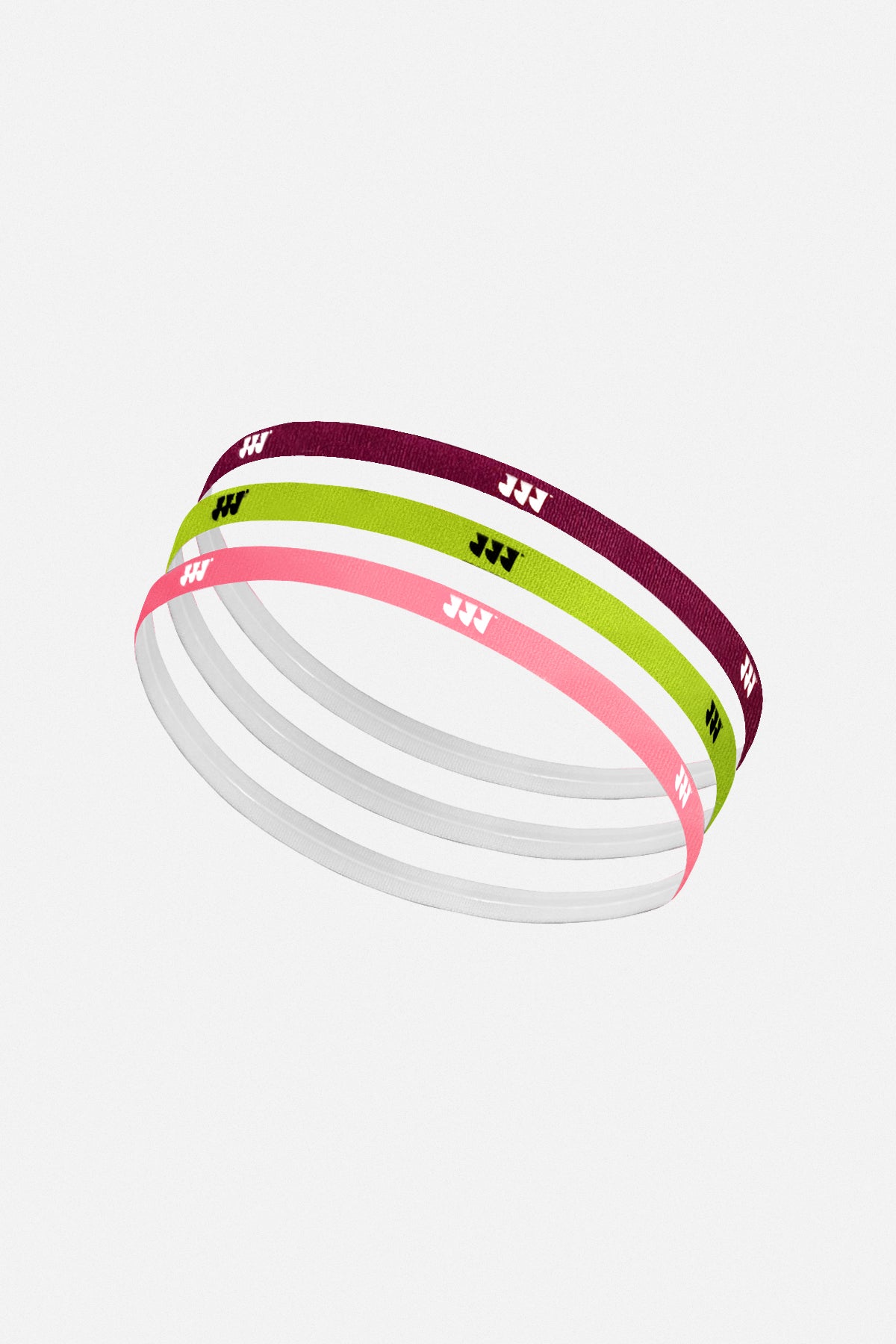 Headbands 3 Pack Pink/Green/Bugandary